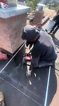 Installing termination bars #construction #flatroof