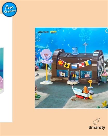 Spongebob Krusty Krab Small Building Block Set Patrick Star