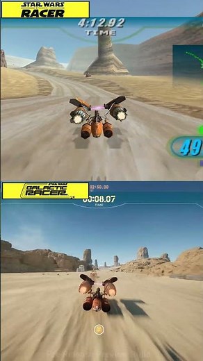 Star Wars Galactic Racer vs Episode 1 Racer Early Graphics Comparison