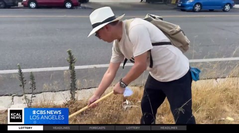 LA man makes it his mission to clean up the city's dirtiest streets