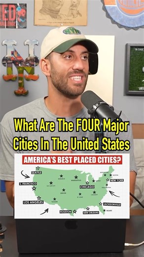 What Are The Four Major Cities In The United States?! 🗽 #reels #debate #cities #america #usa #geography #nyc | The Makeshift Project