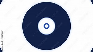 Animation with moving circles and pulse wave. Design. Ring in center pulsates and gives annular wave. Background animation with circles and wave ripples