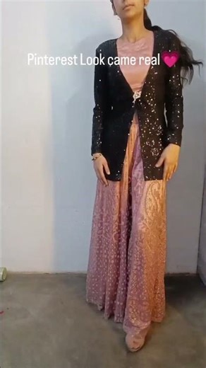 Maneet Creations launches the best A1 quality co-ord set with black aesthetic blazer on it.