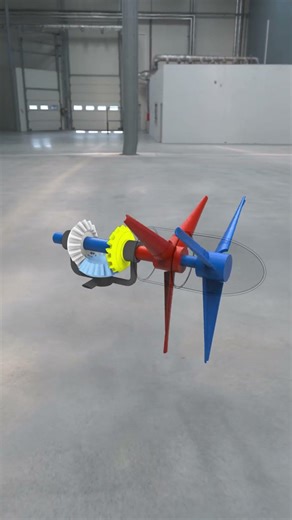 Dual Shaft Propeller Drive Explained | Twin Shaft Propulsion #mechanic #mechanism #engineering