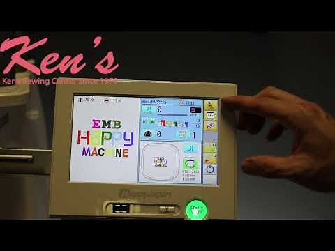Happy HCS3-1201 Commercial 12 Needle Embroidery Machine