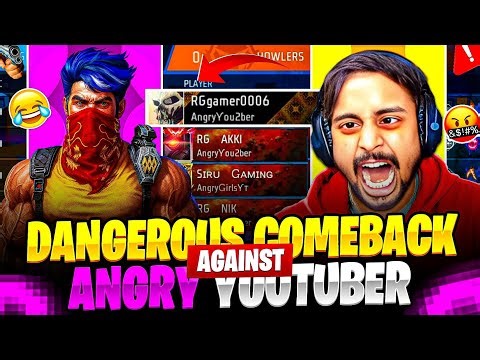 DANGEROUS COMEBACK 🥵 AGAINST ANGRY YOUTUBER 🤯🔥 - GARENA FREE FIRE