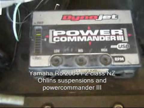 setting throttle position in a R6 with power commander III USB
