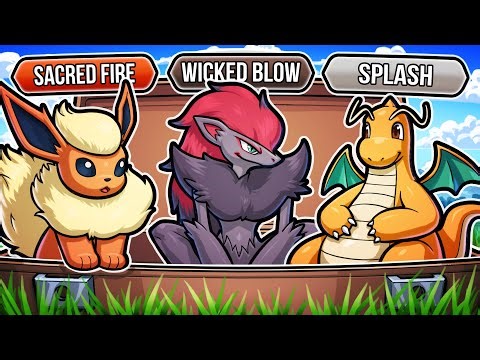 Choose Your Starter Pokemon, BUT They Get RANDOM Moves