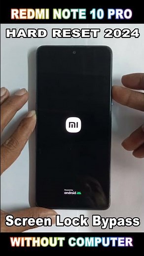 How to Hard Reset Redmi Note 10 Pro Without Password | Forgot Password / factory Reset 🔓#patternlock