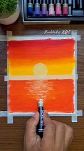 618K views · 7.6K reactions | Mesmerizing Sunset Painting | Oil Pastel Art #art #artist #drawing #sunset #oilpastelart | Prahlad's ART | Facebook