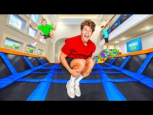 I Build a Trampoline Park in my House! Ben Azelart New video