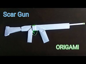 Origami Scar Gun | How to Make Scar Gun With Paper | Paper Gun | Paper Craft | Origami