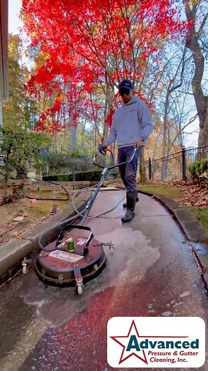 Ready for your Fall Power Washing needs! - Advanced Pressure and Gutter is at your service! | Advanced Pressure & Gutter / Advanced Drainage / Advanced Painting