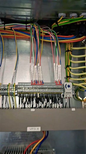 Moto control panel.MCC panel side PLC Control cable termination #techgulf