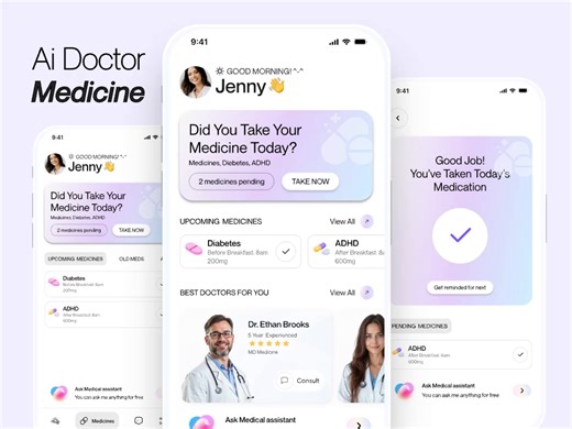 Ai health app design