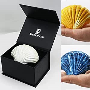 Unique Seashells Shape Small Urns, Keepsake Urns for Human Ashes for Cremation, Home, Niche or Columbarium & Office Decor, Miniature Urn for Ashes for Memorial, Stone Texture -Tiny Volume &Little Urns