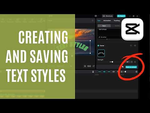 Creating and Saving Text Styles in CapCut PC | Beginner's Tutorial