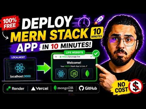 Deploy MERN Stack App For FREE in 10 Minutes 🚀 | React + Node.js + MongoDB
