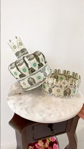 My Money Crowns | Money Origami Crown | Dollar Origami Crown | Money Gift Idea | Handmade Crown