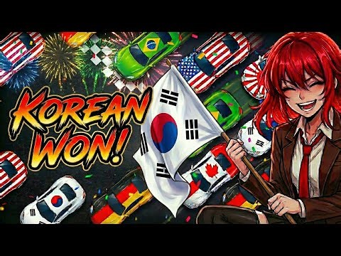 KOREA WON ! Type Your Country = Join the Race 🏎️ | COUNTRY RACE LIVE