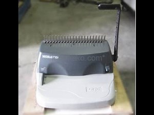 [中古]プラスチックリング製本機ドキュバインドシリーズ Docubind P100(GDBP100) ”A4サイズ対応,最大12枚まで可能” GBC(ジービーシー)製 動作確認動画