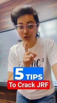 5 Tips to Crack JRF in Computer Science #shorts #shortsfeed