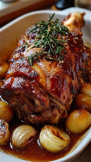 Crispy German Beef Shank (Schweinshaxe-Style) Ingredients: 1 beef shank (approx. 1.5 kg) — bone-in, with skin/fat if possible 1 large onion, sliced 500 ml beef broth (or alcohol-free malt beverage for flavor) | Cook with Sozan
