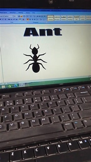 Ant 🐜 In Ms Word By shortcutIn English | Digital shortcut Hub.#shortcutkeys #computer