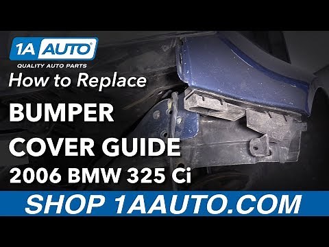 How to Replace Bumper Cover Guide 04-13 BMW 325Ci