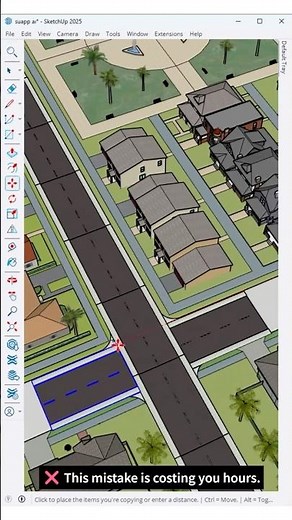 Create roads easily on curved surfaces with the “Suappelf” plugin.
