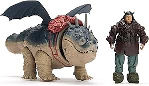 DreamWorks Dragons, How to Train Your Dragon, Gronckle & Fishlegs, Viking Duo Action Figures, Kids Toys for Boys Ages 4 and up