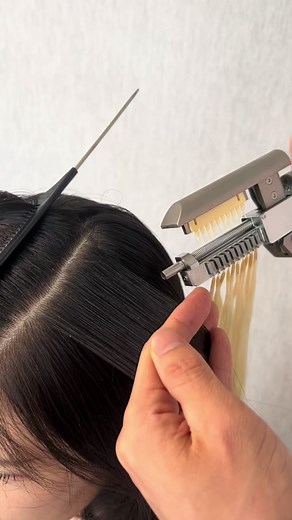 Hair extensions, Fastest #hairextensions #6dhairextensionmachine #salon #hairstyles #hairstyle #hairextensionsclipins #hairstyletutorial #hairstyleideas #6dhairextensions