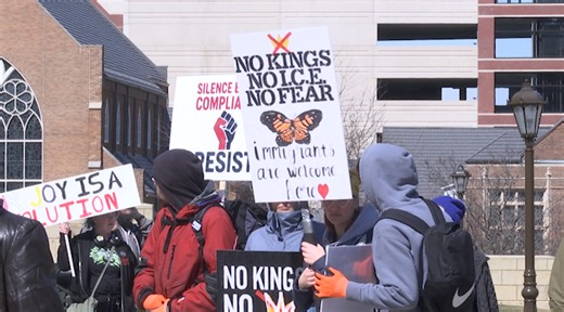 Thousands gather at Michigan Capitol for 'No Kings' protest