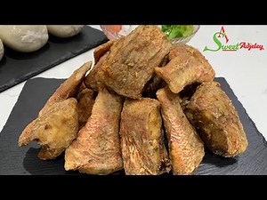 TASTY FRIED RED SNAPPER | TASTY DEEP FRIED RED SNAPPER RECIPE | FRIED FISH RECIPE