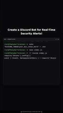 Creating a Custom Discord Bot for Real-Time Security Alerts