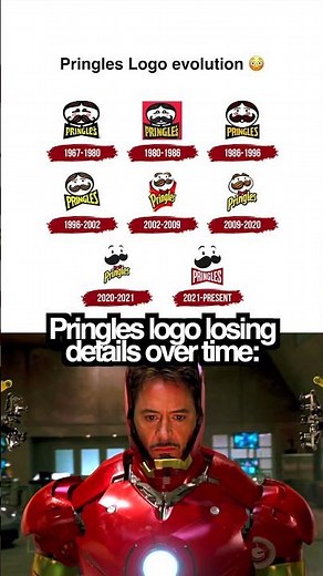 Pringles logo evolution 😳