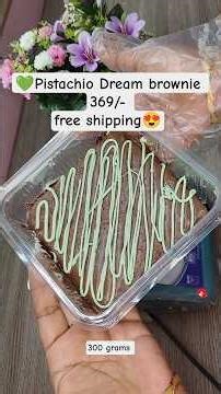 💚Pistachio Brownie 369/- free shipping#brownie#cake#homebaking#chennai#offer#baking#homemade#bb