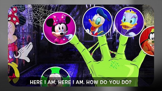 Mickey Mouse and Friends Scary Halloween Stories Finger Family Songs!!