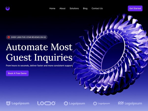 Landing Page 3D Animation