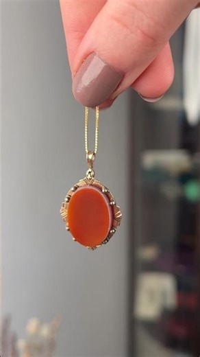 Victorian Agate Locket #agate #antiquejewelry #shorts