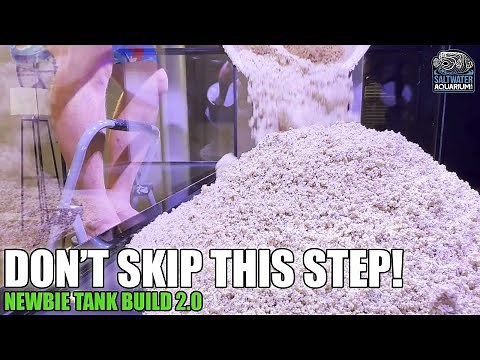Adding Sand to My FOWLR Tank | How to Rinse & Add Sand + DIY LED Mount | Newbie Tank Build 2.0