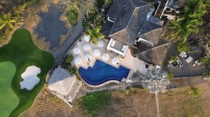 Drone footage beach house , 4k