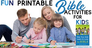 Fun Printable Bible Activities for Kids