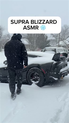 Matt Constantine on Instagram: "Toyota Supra Blizzard ASMR 🌨️ #toyota #supra #supramk5 #cars #carsofinstagram"