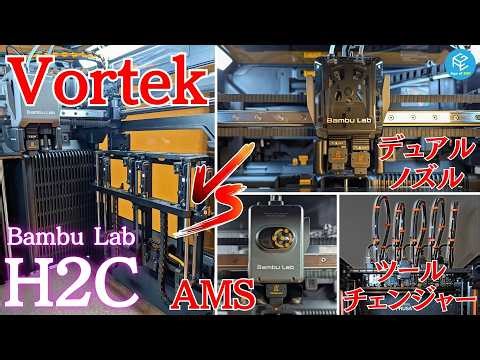 [Bambu Lab H2C] Vortek Hot End Exchange System vs. Tool Changer! Which one can overcome the multi...