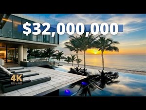 TOUR A $32,000,000 BEACHFRONT MANSION | Secret Lives of the Super Rich