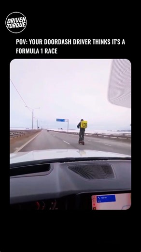 Fastest DoorDash Run I’ve Ever Witnessed #cars #automobile