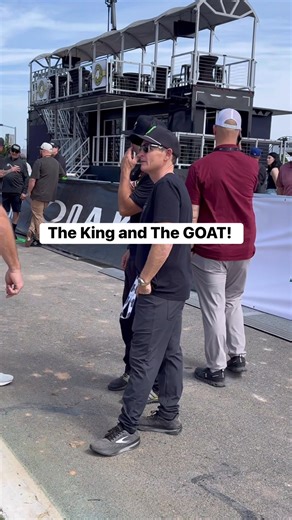 The King 👑 and the GOAT 🐐 at Daytona Supercross! | CycleDrag