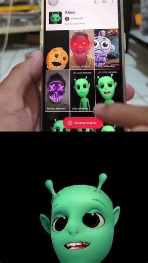 ALIEN FACE EFFECT #effect #filterviral #trending