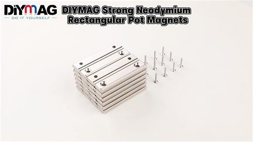 Watch DIYMAG Strong Neodymium Rectangular Pot Magnets on Amazon Live